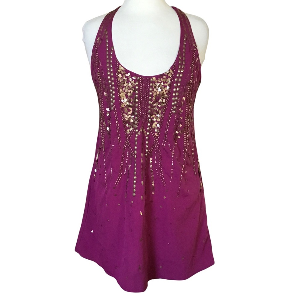 Free People Ella Embellished Mini Dress Tunic